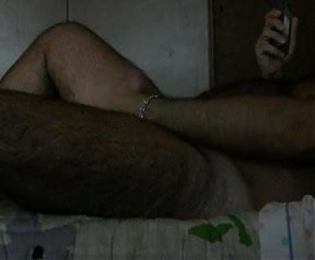 Wanking and cumming on the bed