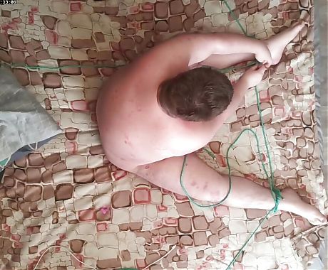 Edging Myself With Rope And Vibro Toy Cum