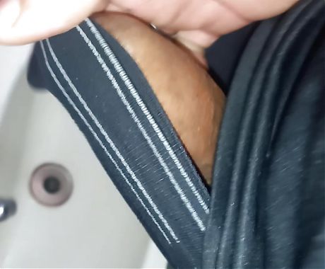 young married boyfriend dotodo masturbating in the bathroom alone horny for his international friend